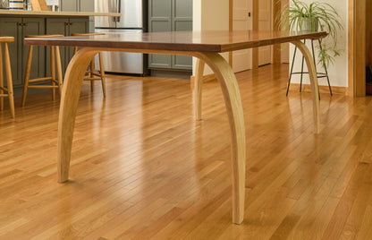 Retro Futurist Jetsons Dining Table in Walnut and Ash