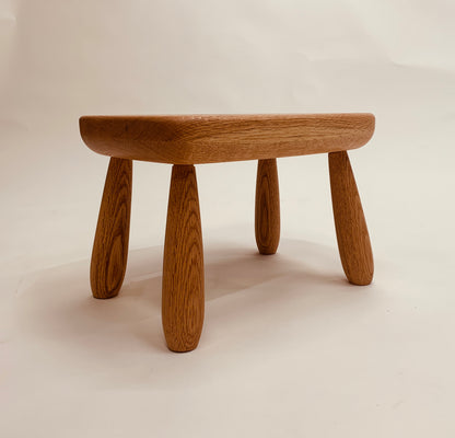 Hobbit Poodle Foot-Stool in Red Oak