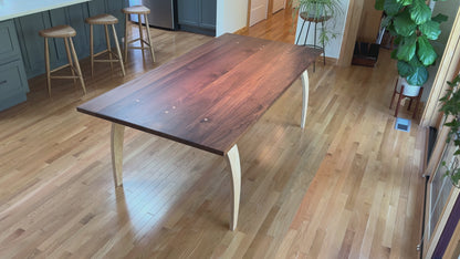 Retro Futurist Jetsons Dining Table in Walnut and Ash