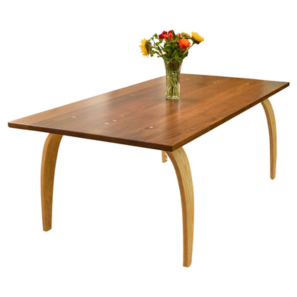 Retro Futurist Jetsons Dining Table in Walnut and Ash