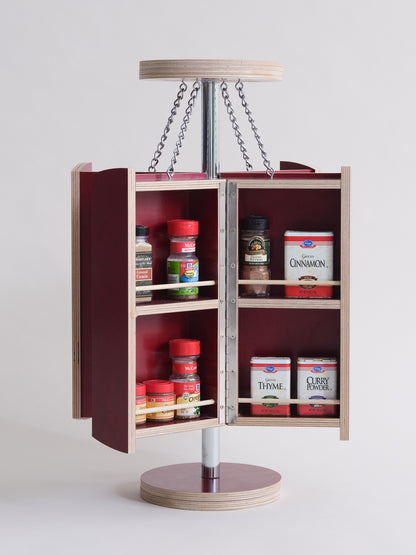 Rotating Piro Spice Cabinet for Kitchen Islands
